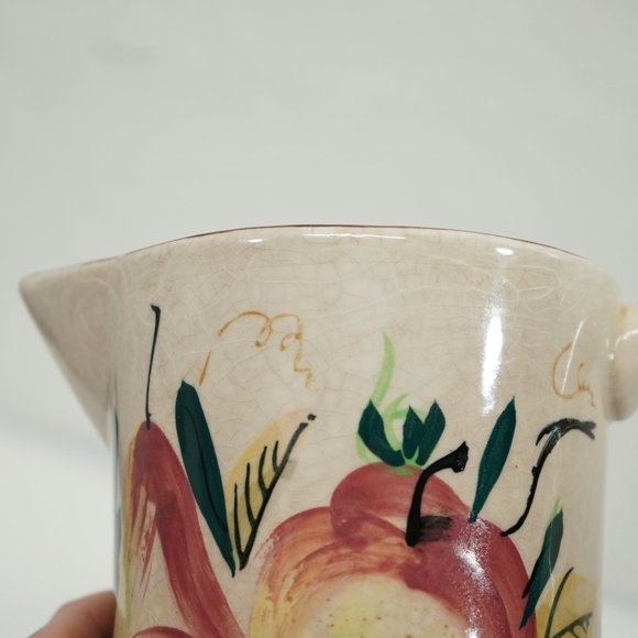 Vintage 60s Mid Century MCM Hand Painted Fruit Motif Mini Pitcher - Picture 7 of 10